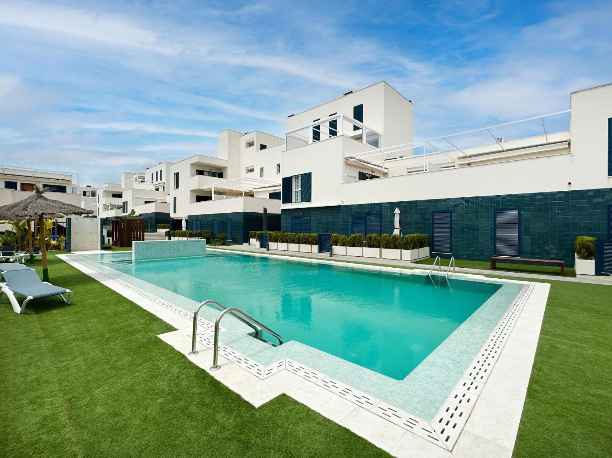Turquesa Del Mar - Sun & Beach & Golf & Bike - Large Terrace Ground-Floor Spanish Apartment Dehesa de Campoamor  Eksteriør bilde